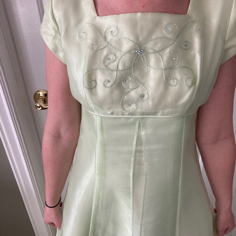 Formal green prom dress